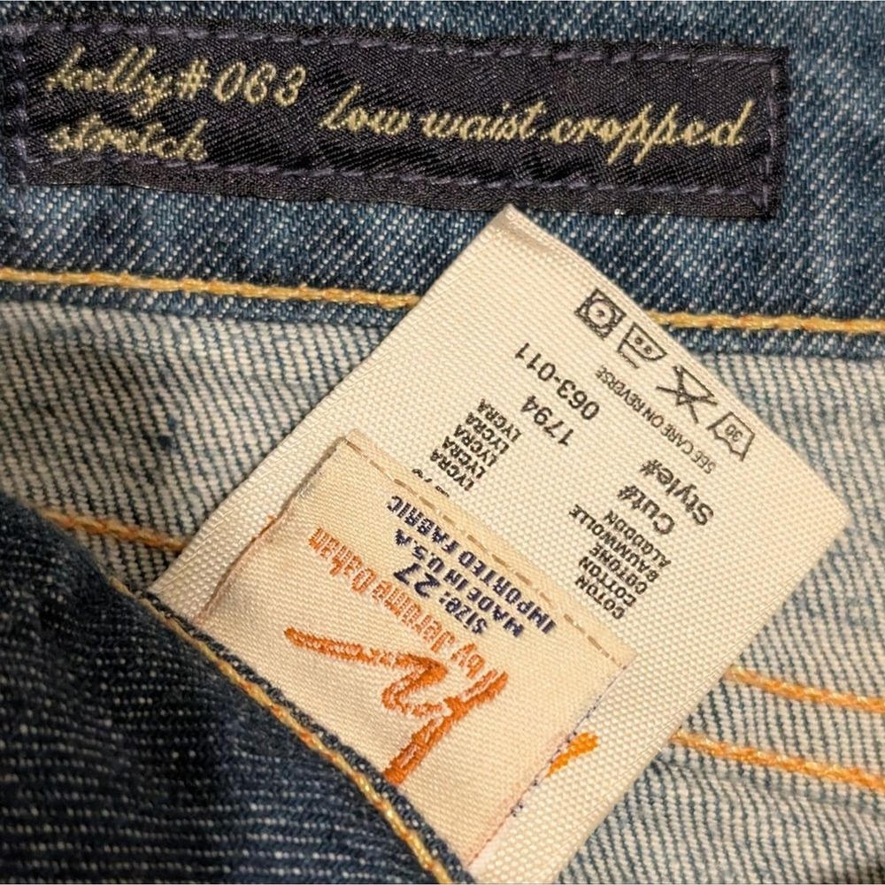 Citizens of Humanity Womens 27 Kelly Low Waist Cropped Jeans Stretch Capris USA - Picture 5 of 6
